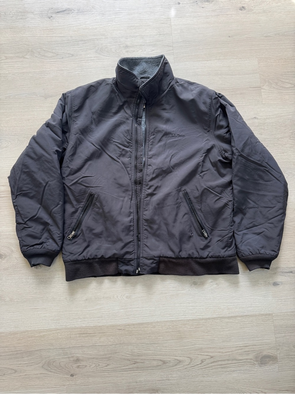 L.L.Bean Warm-Up Fleece-Lined Bomber Jacket Men’s Large